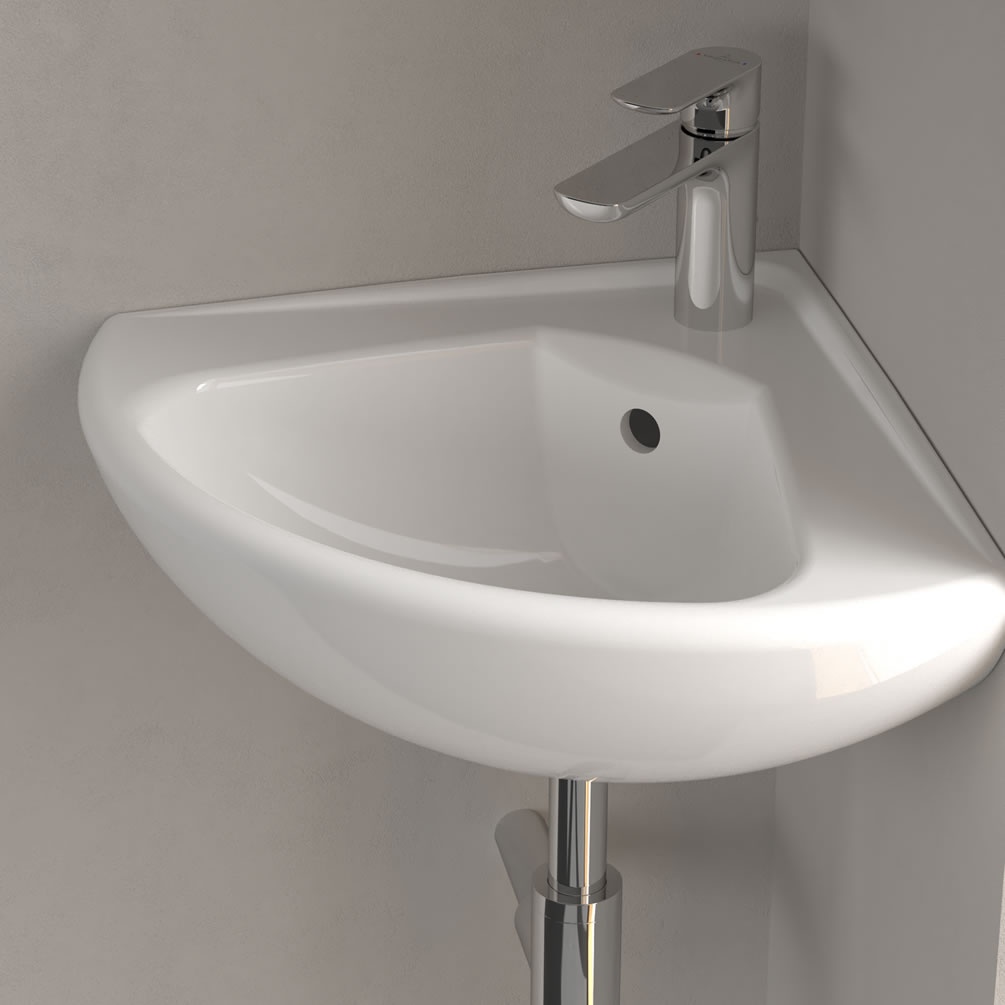 Lifestyle image of Villeroy & Boch O.Novo 415mm Corner Basin